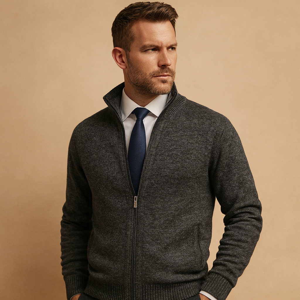 Kacob | Men's Zip-Up Tailored Gilet