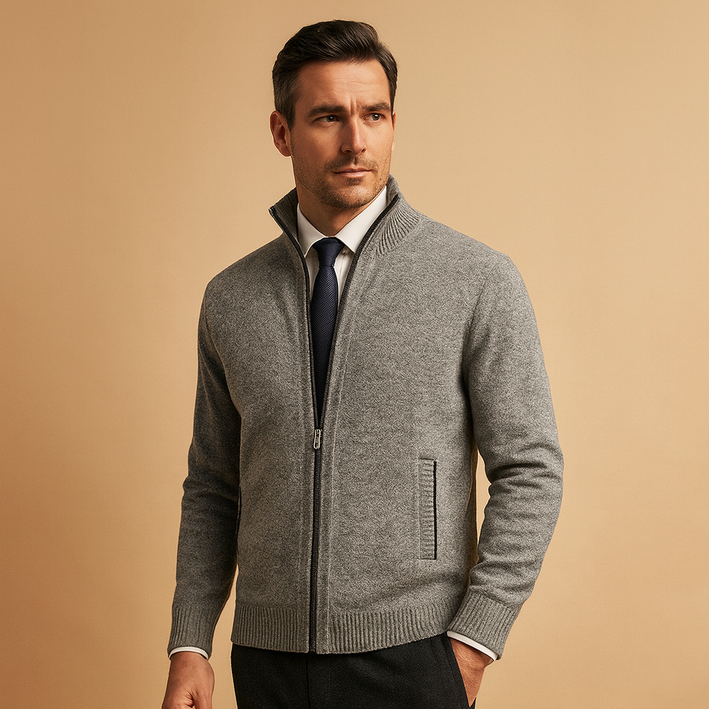 Kacob | Men's Zip-Up Tailored Gilet