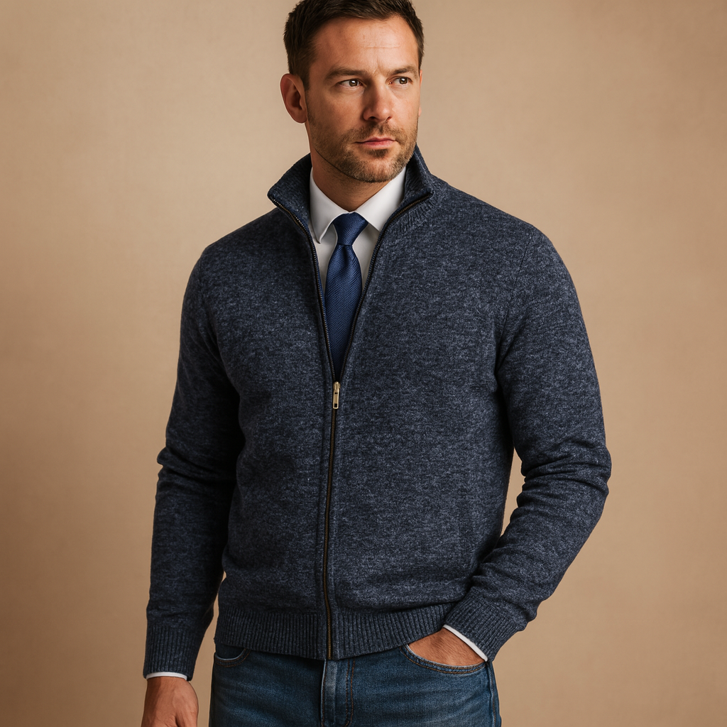 Kacob | Men's Zip-Up Tailored Gilet