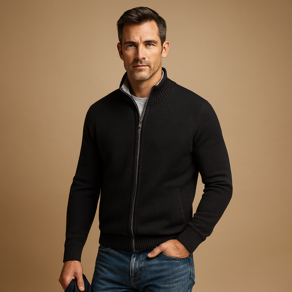 Kacob | Men's Zip-Up Tailored Gilet