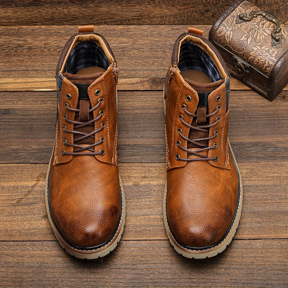 Kacob | Men's Zip Vintage Boots
