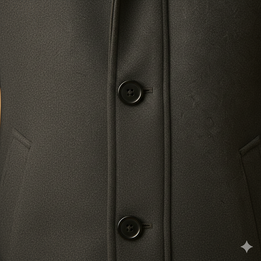 Kacob | Men's Zip Winter Pocket Longline Coat