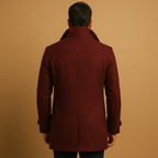 Kacob | Men's Zip Winter Pocket Longline Coat
