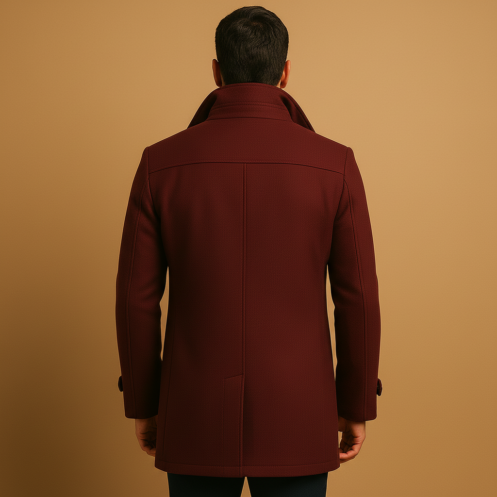Kacob | Men's Zip Winter Pocket Longline Coat