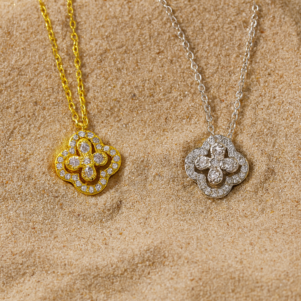 Kacob | Open Clover Pendant Necklace