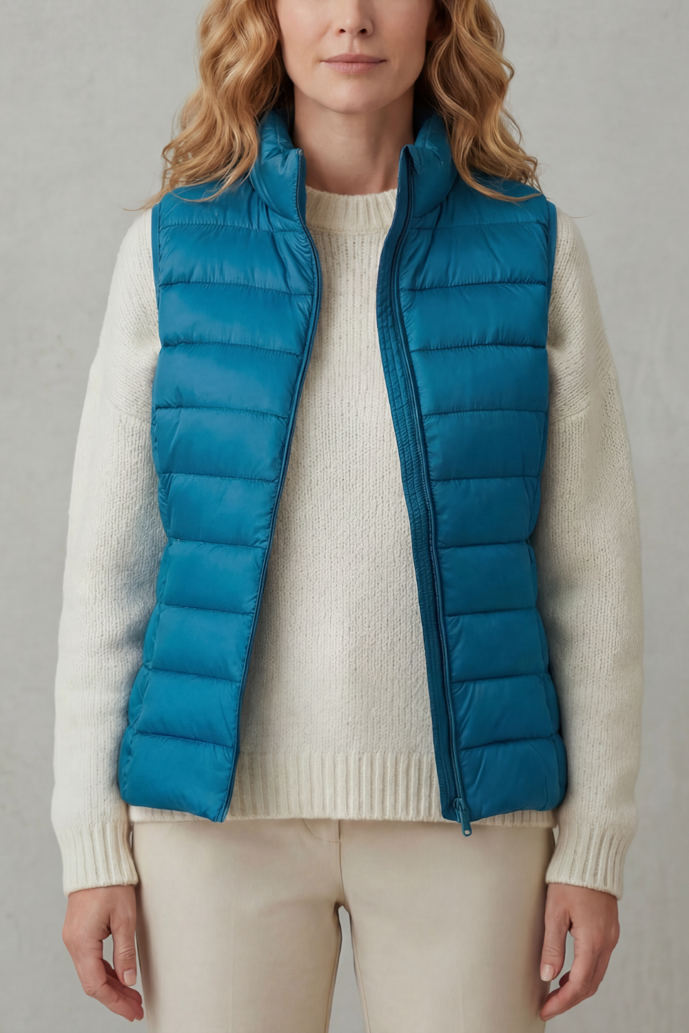 Kacob | Quilted Zip-Up Puffer Gilet