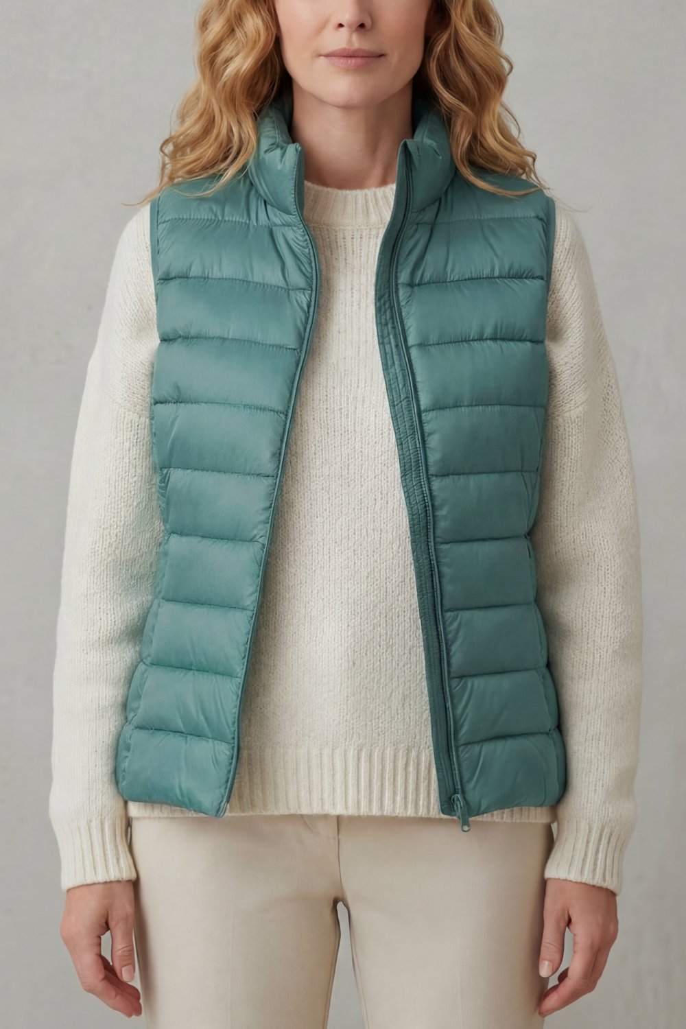 Kacob | Quilted Zip-Up Puffer Gilet