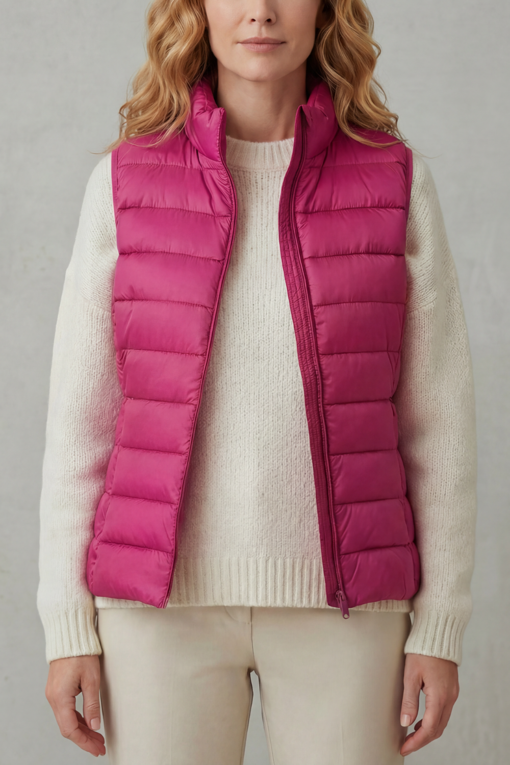 Kacob | Quilted Zip-Up Puffer Gilet