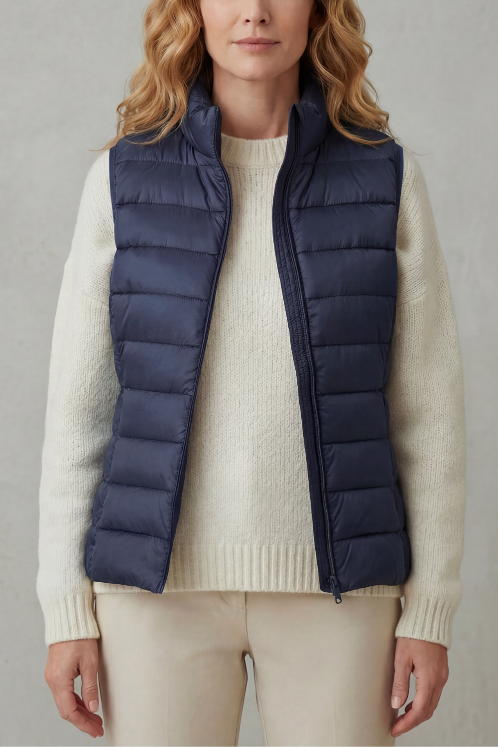 Kacob | Quilted Zip-Up Puffer Gilet