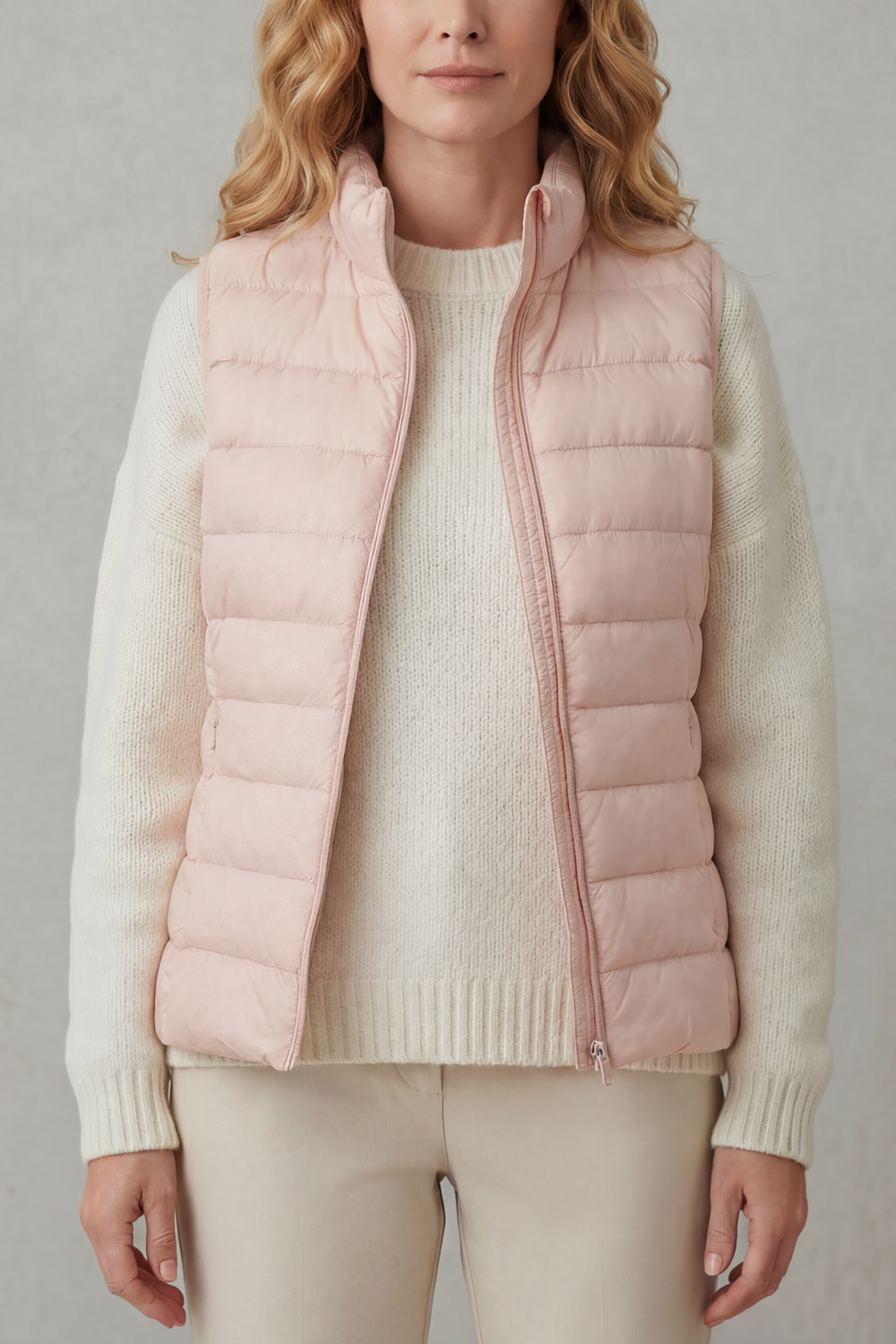 Kacob | Quilted Zip-Up Puffer Gilet