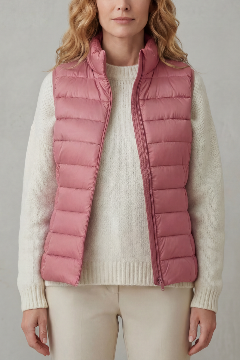 Kacob | Quilted Zip-Up Puffer Gilet