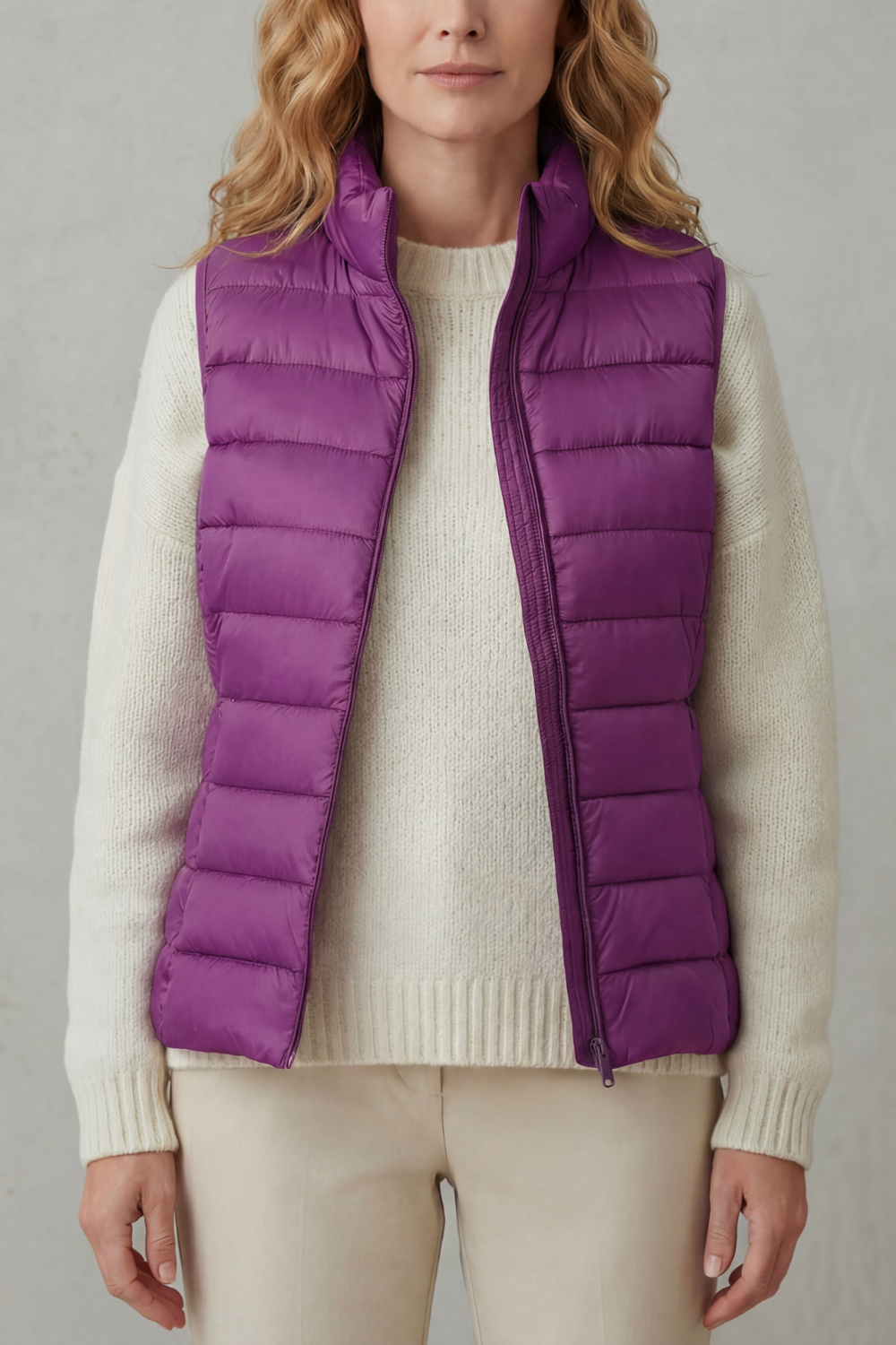 Kacob | Quilted Zip-Up Puffer Gilet