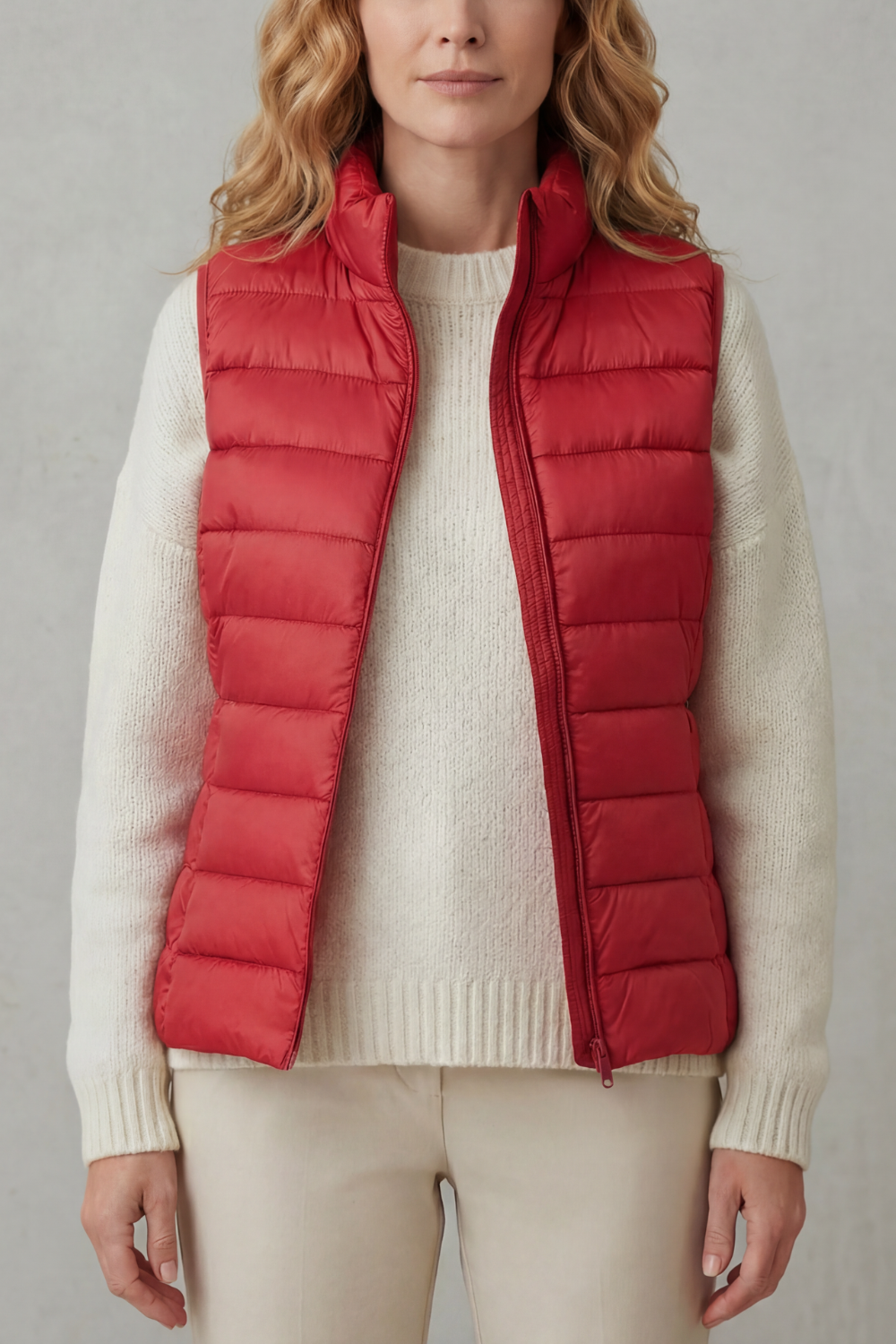 Kacob | Quilted Zip-Up Puffer Gilet