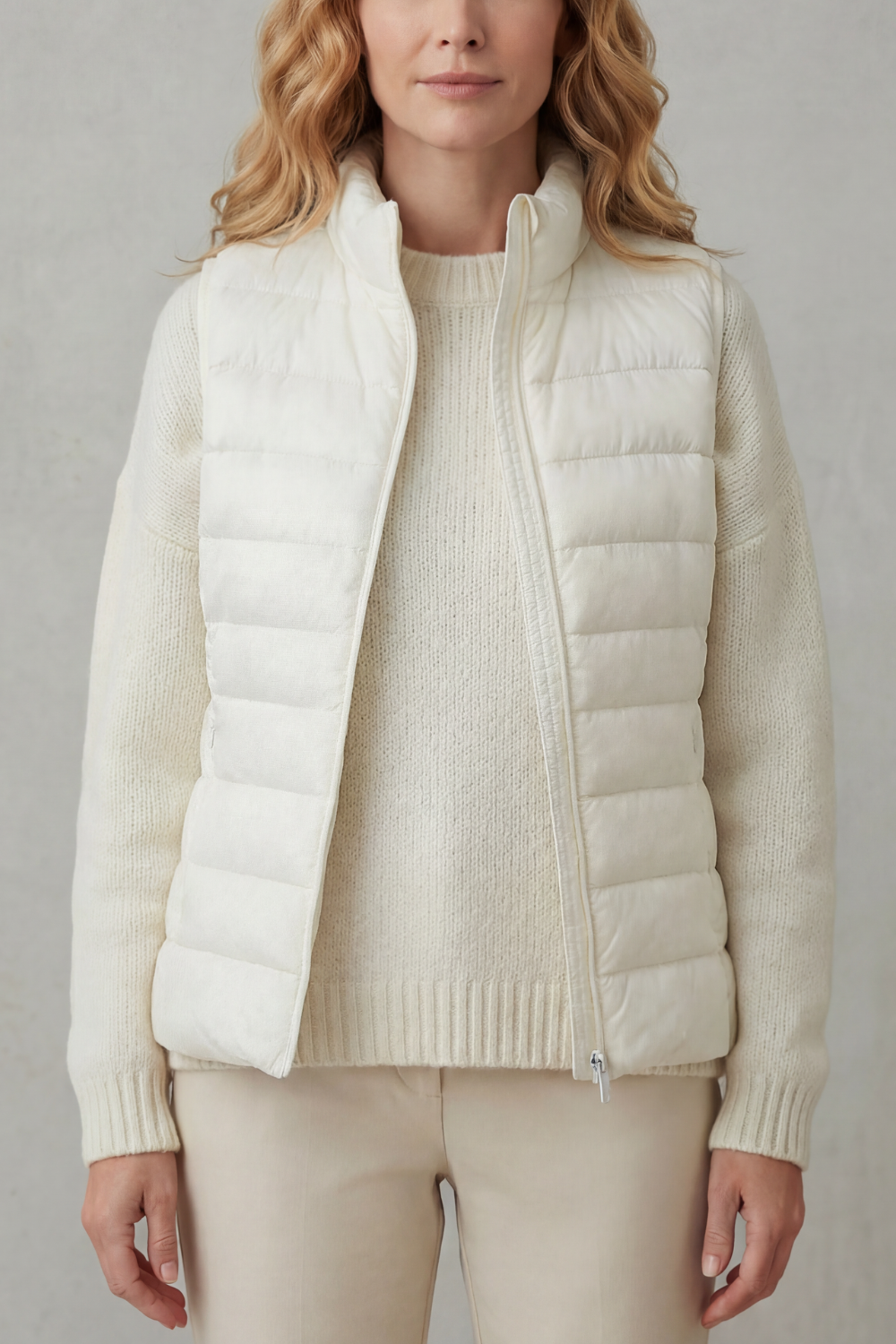 Kacob | Quilted Zip-Up Puffer Gilet