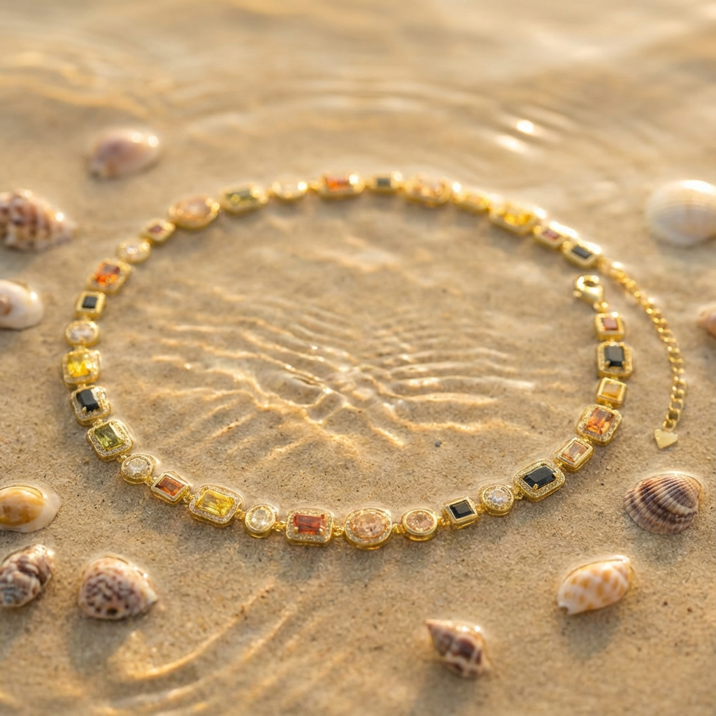 Kacob | Stone Charm Chain Necklace