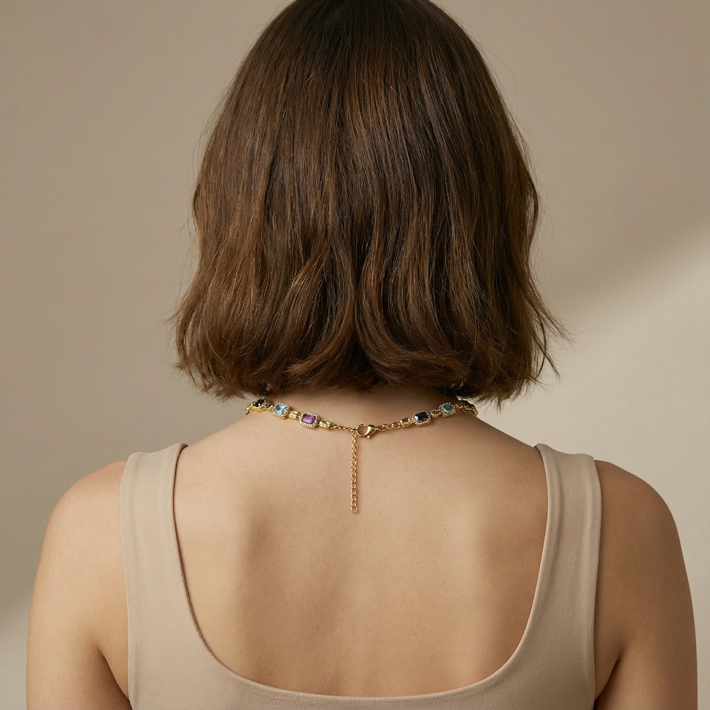 Kacob | Stone Charm Chain Necklace