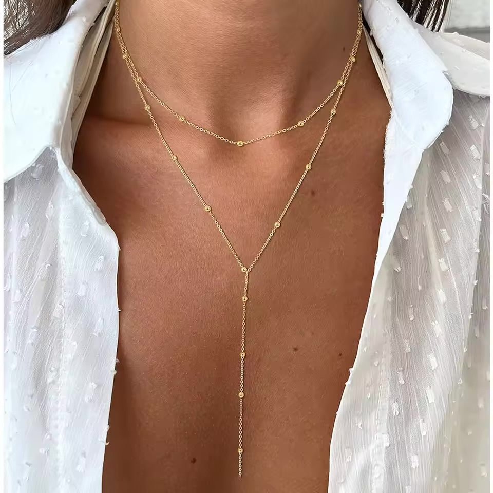 Kacob | Triple Layer Chain Necklace