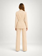 Kacob | Women's Belted Blazer & Wide Leg Trouser Co-Ord Set