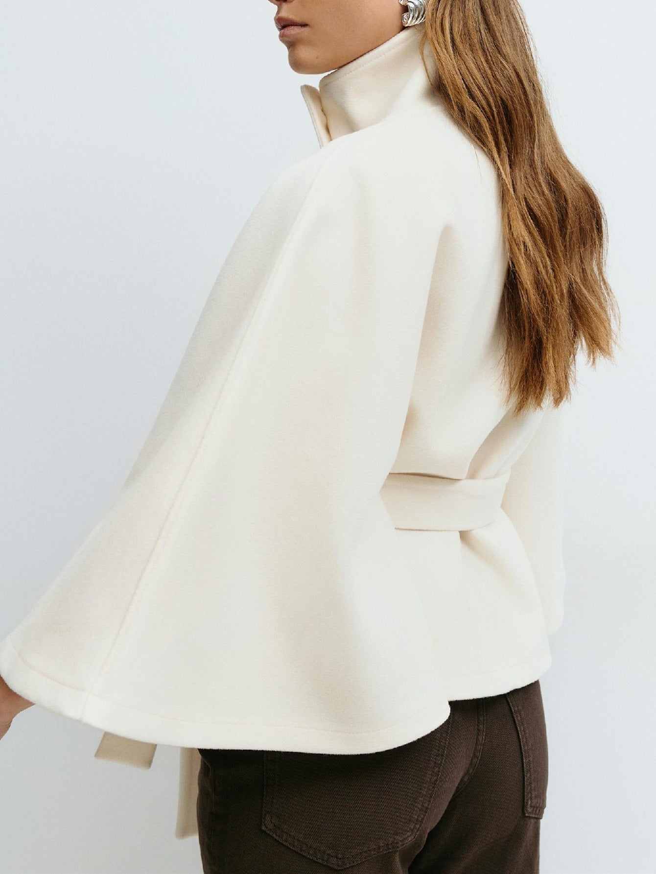 Kacob | Women's Belted Cape Coat