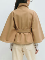 Kacob | Women's Belted Cape Coat