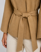 Kacob | Women's Belted Funnel Neck Cape