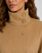 Kacob | Women's Belted Funnel Neck Cape