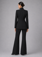 Kacob | Women's Blazer & Wide Leg Trousers Two-Piece Set