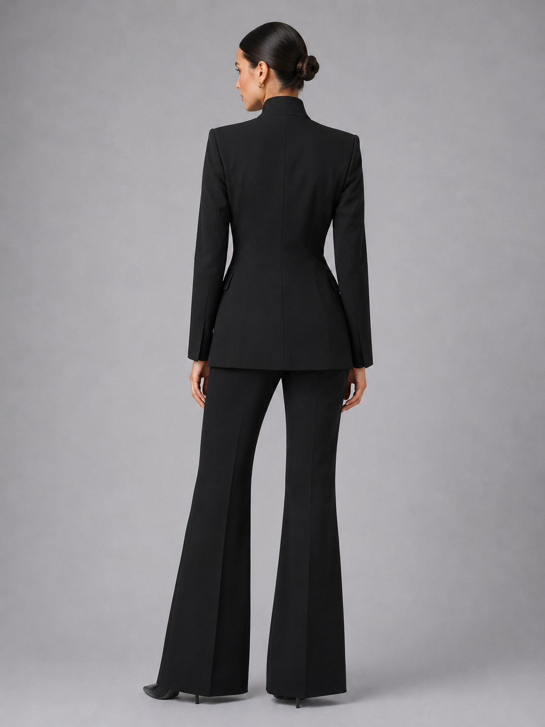 Kacob | Women's Blazer & Wide Leg Trousers Two-Piece Set