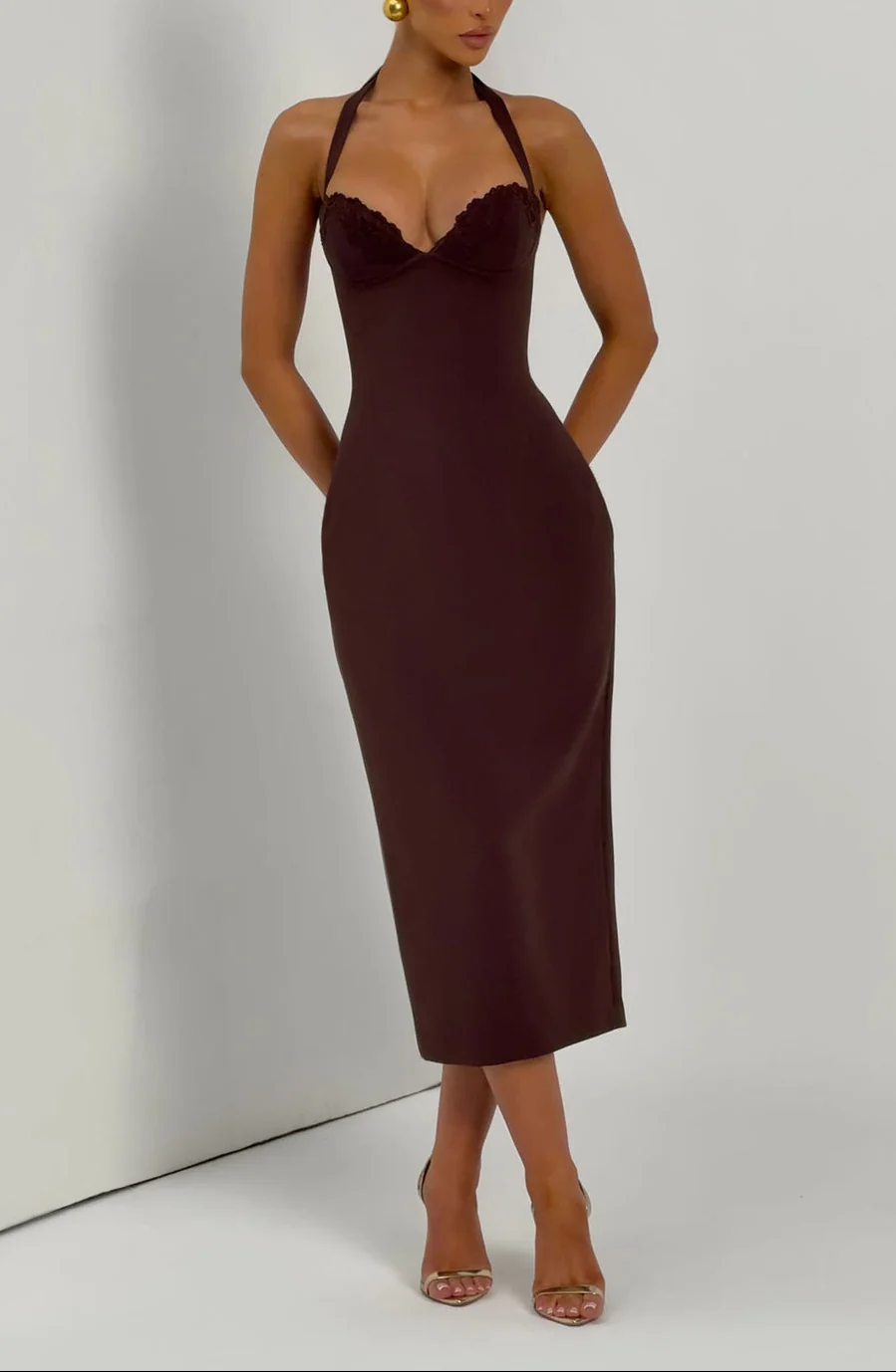 Kacob | Women's Bustier Midi Dress