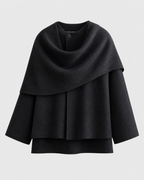 Kacob | Women's Cape Collar Scarf Coat