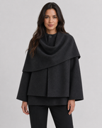 Kacob | Women's Cape Collar Scarf Coat