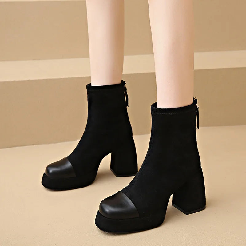 Kacob | Women's Chunky Platform Ankle Boots