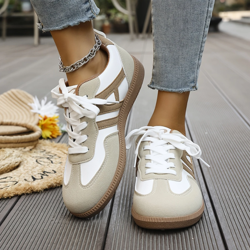 Women's Chunky Sole Retro Panel Trainers