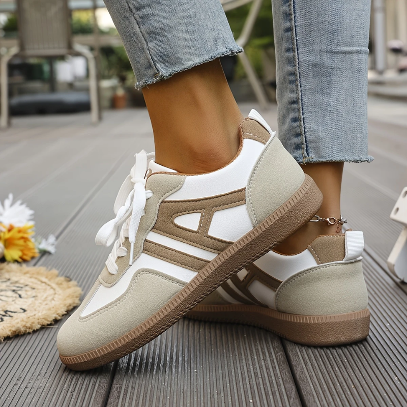 Women's Chunky Sole Retro Panel Trainers