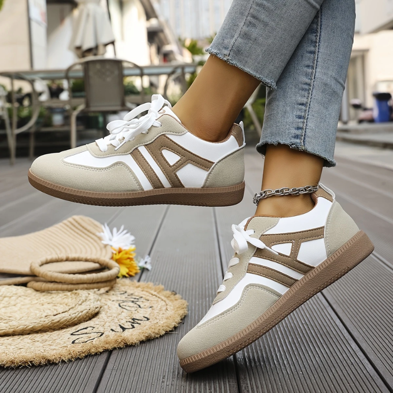 Women's Chunky Sole Retro Panel Trainers