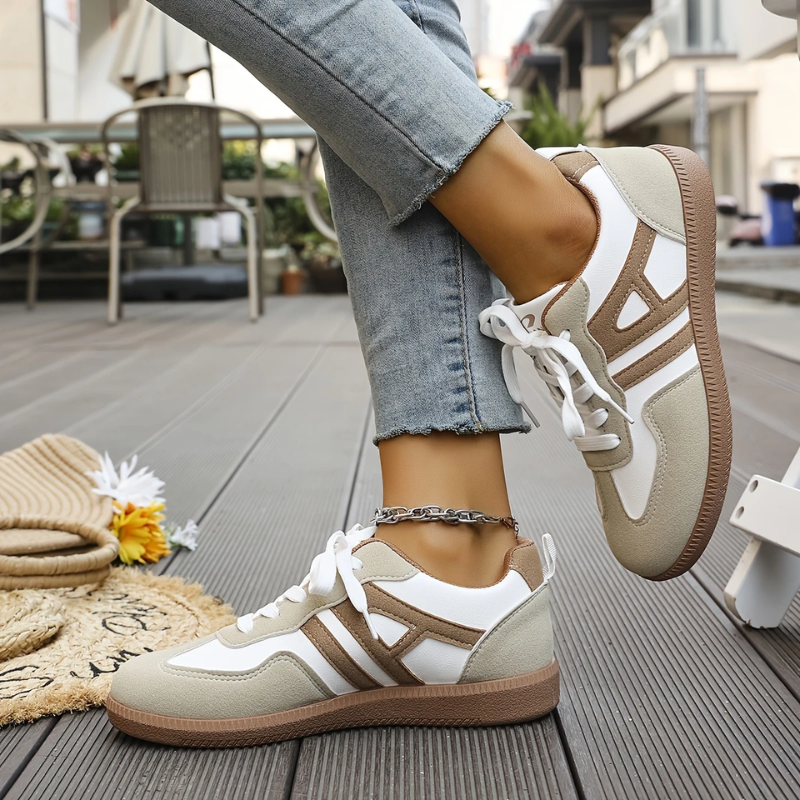 Women's Chunky Sole Retro Panel Trainers