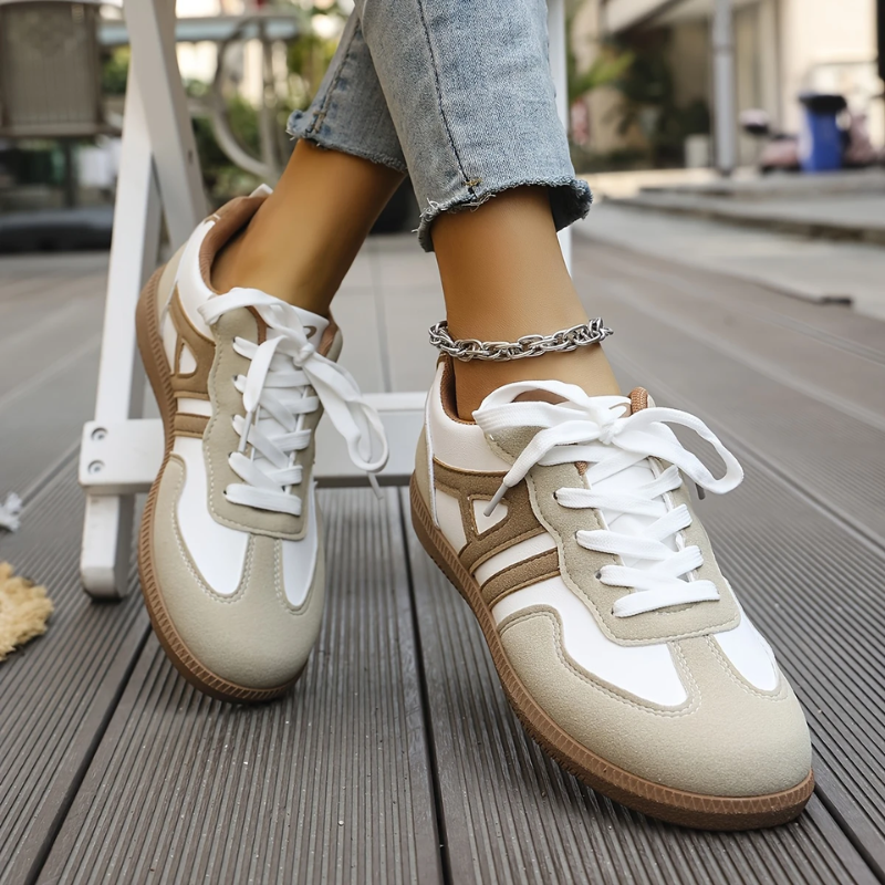 Women's Chunky Sole Retro Panel Trainers