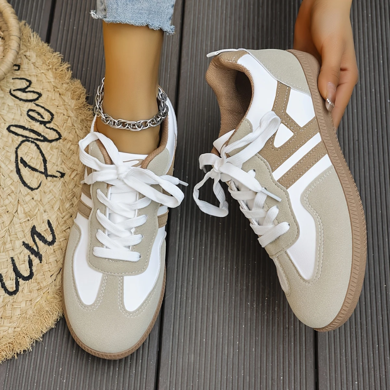 Women's Chunky Sole Retro Panel Trainers