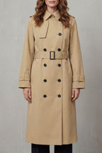 Kacob | Women's Classic Belted Storm Flap Trench Coat
