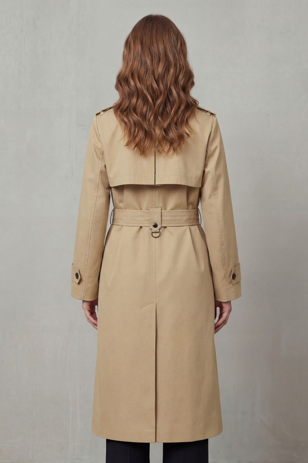 Kacob | Women's Classic Belted Storm Flap Trench Coat
