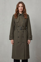 Kacob | Women's Classic Belted Storm Flap Trench Coat