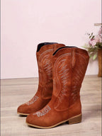 Kacob | Women's Classic Embroidered Western Boots