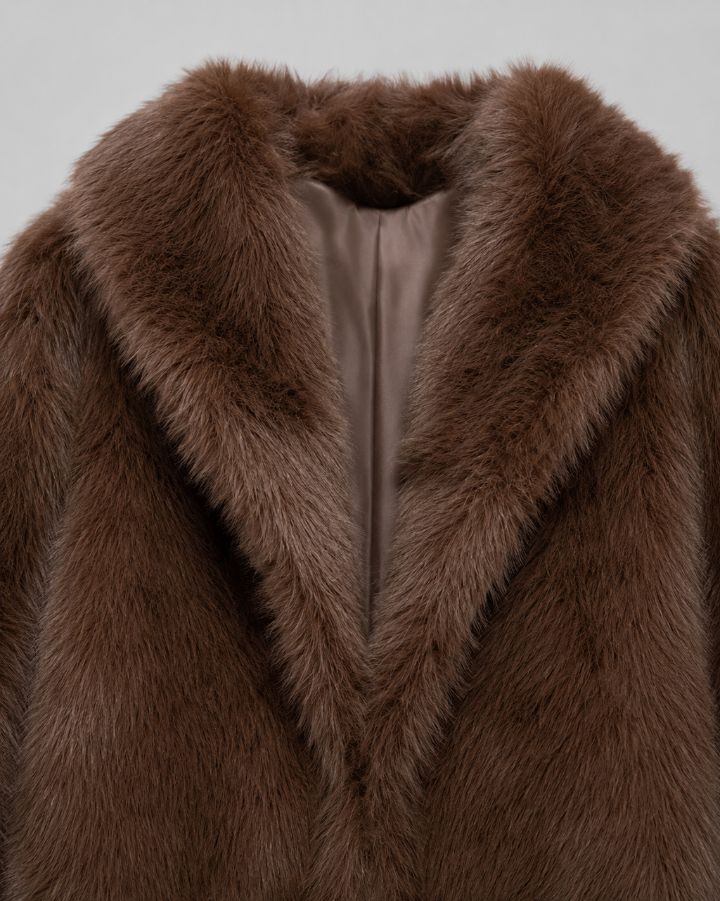 Kacob | Women's Collared Cropped Faux Fur Jacket