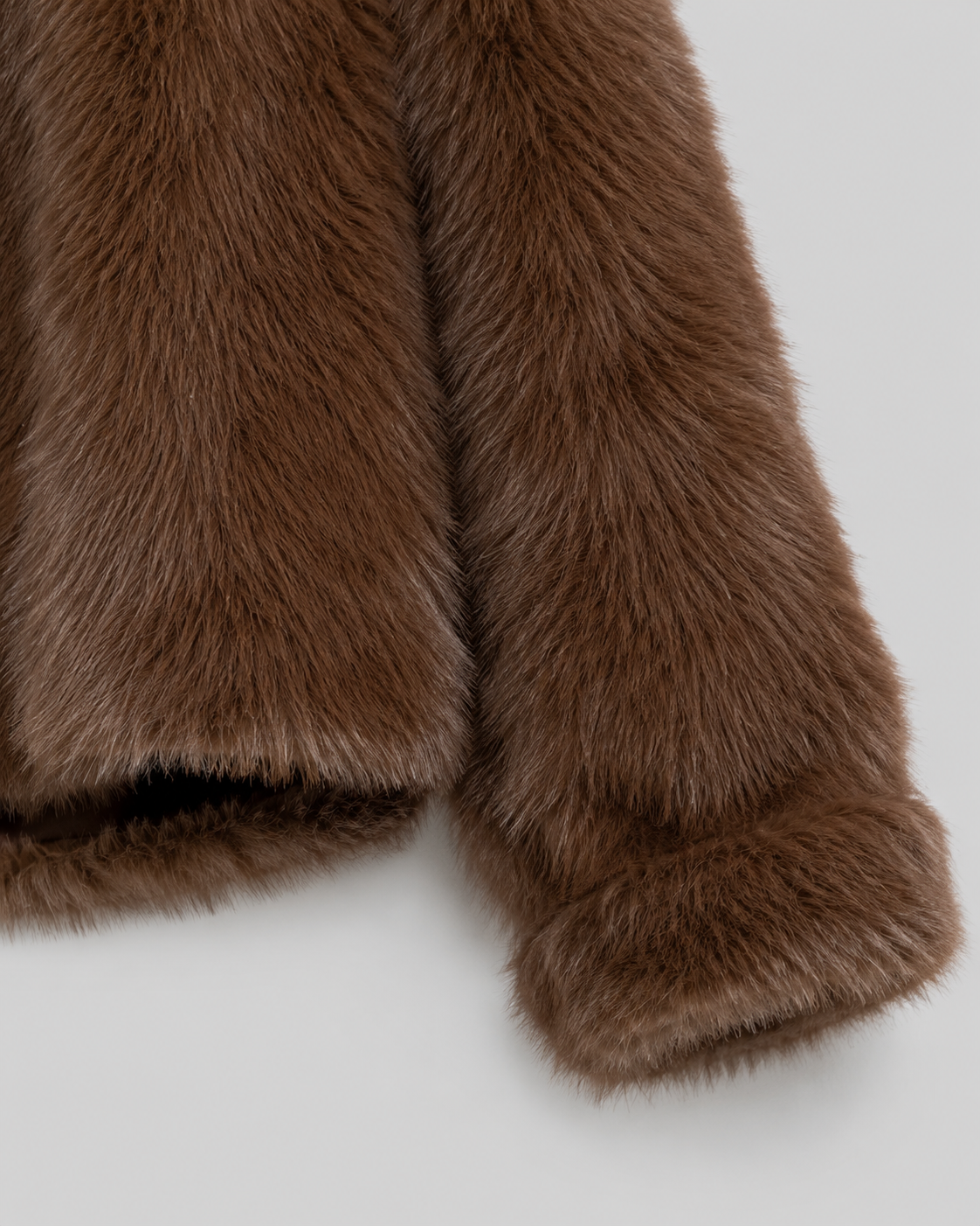 Kacob | Women's Collared Cropped Faux Fur Jacket