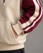 Kacob | Women's Colour Block Striped Sleeve Zip-Up Hoodie