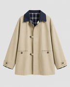 Kacob | Women's Contrast Collar Barn Jacket
