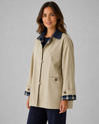 Kacob | Women's Contrast Collar Barn Jacket