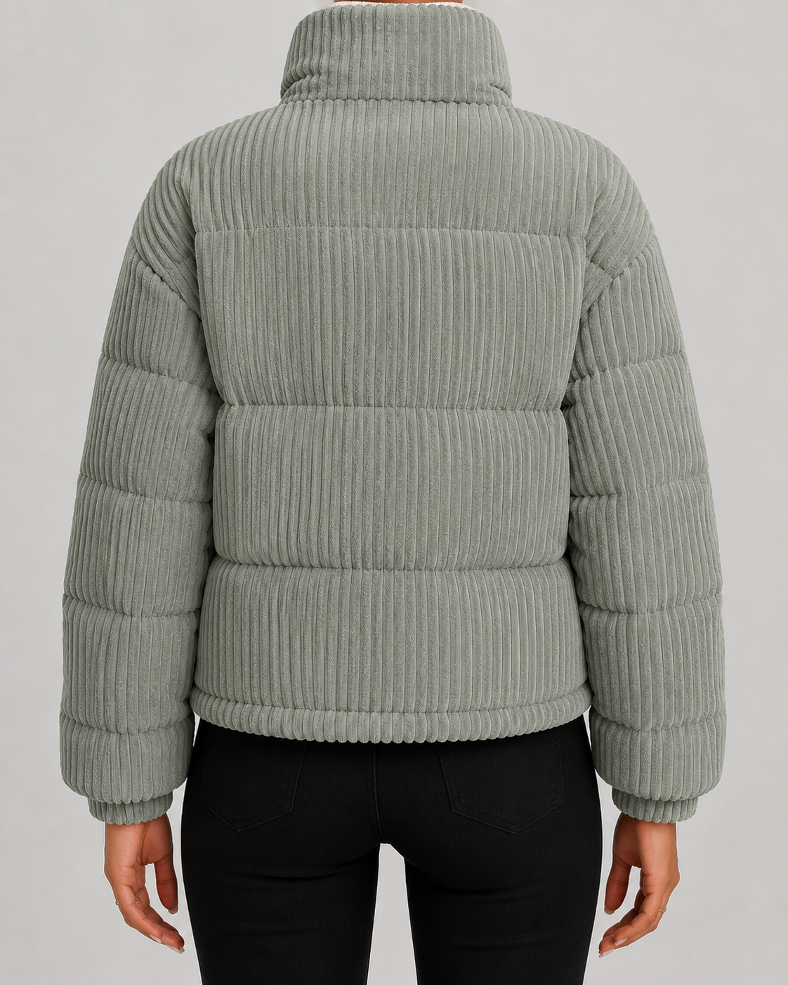 Kacob | Women's Corduroy Puffer Jacket