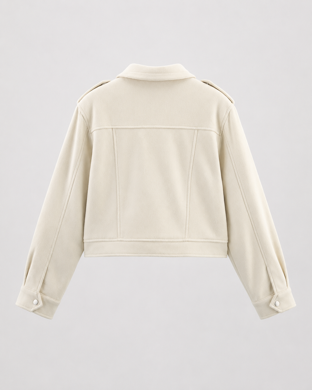 Kacob | Women's Cropped Suede-Effect Jacket