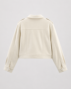 Kacob | Women's Cropped Suede-Effect Jacket